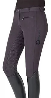 Spodnie damskie - PFIFF PFIFF damskie spodnie jeździeckie -Yasmin - z silikonowym obszyciem szary antracytowy 44 102235-64-44 - grafika 1