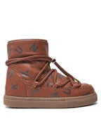 Buty dla dziewczynek - Inuikii Śniegowce Full Leather Print 65202-088 Brązowy - miniaturka - grafika 1