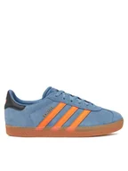 Buty dla dziewczynek - adidas Sneakersy Gazelle JP7124 Niebieski - miniaturka - grafika 1