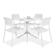 Meble ogrodowe - Meble Nardi BORA/CLIP 4+1 Bianco - miniaturka - grafika 1