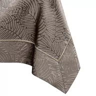 Obrusy i serwetki - Obrus Gaia Brązowy Tłoczony Roślinny 140x400 AmeliaHome - TCLOTH/AH/GAIA/BRD/PPG/COCOA/140X400 - miniaturka - grafika 1