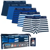Majtki dla dzieci - Bokserki dziecięce Captain Mike, 5 pack mix kolor paski, rozmiar 122/128 - miniaturka - grafika 1