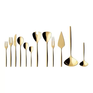 Komplet sztućców (70 el.) MetroChic d'Or Villeroy & Boch - Zestawy sztućców - miniaturka - grafika 1
