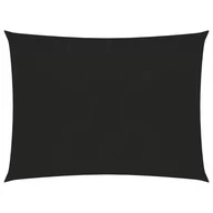 Parasole ogrodowe - vidaXL Żagiel przeciwsłoneczny, 160 g/m, czarny, 3x4 m, HDPE vidaXL - miniaturka - grafika 1
