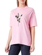 Koszulki i topy damskie - Replay T-shirt damski, 307 Candy Pink, M - miniaturka - grafika 1