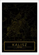 Plakaty - Galeria Plakatu, Kalisz mapa złota, 20x30 cm - miniaturka - grafika 1