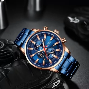 Zegarek Curren ZEGAREK MĘSKI CURREN 8351 (zc022e) - CHRONOGRAF 8351 - Zegarki męskie - miniaturka - grafika 4