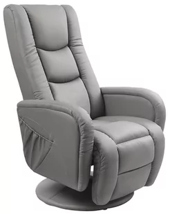 Fotel wypoczynkowy PROFEOS Litos, popielaty, 85-135x68x106-85 cm - Fotele - miniaturka - grafika 1