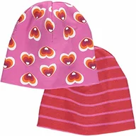 Czapki damskie - Fred's World by Green Cotton Czapka beanie dla niemowląt i dziewczynek, fuksja/mandarynka/lizapop/śliwka, 3 Miesiące - miniaturka - grafika 1
