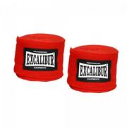 Bandaże bokserskie - Bandaż bokserski Excalibur Club Pro czerwony - miniaturka - grafika 1