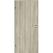 Drzwi wewnętrzne - Skrzydło drzwiowe 70L pełne gładkie dąb skandynawski lakierowane 2 zawiasy lewe - miniaturka - grafika 1