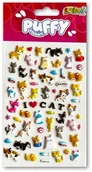 Szkolne artykuły papiernicze - Naklejki puffy I Love Cat - miniaturka - grafika 1