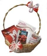 Zestawy upominkowe - Poczta Upominkowa, kosz prezentowy Romantyczny - miniaturka - grafika 1