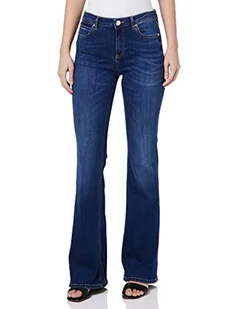 Pinko Flora No Belt Flare Denim Supe Jeansy Damskie, Pjc_pranie Średnie ciemne, 28 - Spodnie damskie - miniaturka - grafika 1