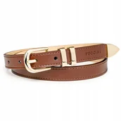 Paski - PUCCINI Pasek Damski Do Spodni Skórzany Brązowy Rozmiar M PAD208M-Z-2 - miniaturka - grafika 1