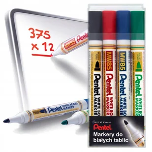 Marker Suchościeralny Różne Kolory Pentel Mw85 Mix 4 Szt. - Zakreślacze - miniaturka - grafika 1