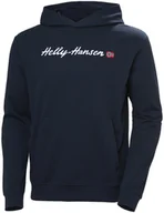 Bluzy męskie - Helly Hansen męska bluza CORE GRAPHIC SWEAT HOODIE 53924 596 L - miniaturka - grafika 1