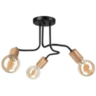 Lampy sufitowe - Lampa sufitowa LAMKUR Conor LM-3.195 Brązowo-czarny - miniaturka - grafika 1