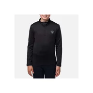 Pozostała odzież narciarska - Bluza narciarska dla dzieci Rossignol Boy 1/2 Zip Warm Stretch czarna - miniaturka - grafika 1