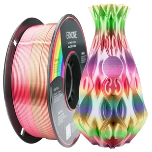 ERYONE Rainbow PLA Filament for 3D Printer 1 75mm Tolerance 0 03mm 1kg 2 2LBS /Spool - Metal Silk Rainbow - Filamenty i akcesoria do drukarek 3D - miniaturka - grafika 1