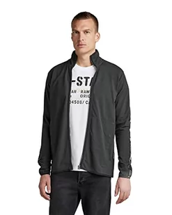 G-STAR RAW Męska bluza z logo Lightweight Tape Zip Through, Szary (Cloack D22224-c443-5812), L - Bluzy męskie - miniaturka - grafika 1