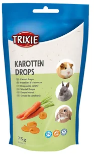 TRIXIE Dropsy dla gryzoni o smaku marchewki 75g - Przysmaki dla gryzoni - miniaturka - grafika 1