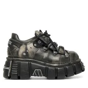 Sneakersy męskie - Sneakersy NEW ROCK M-120N-C69 Czarny - miniaturka - grafika 1