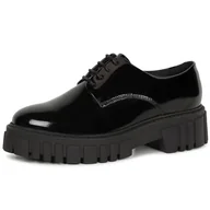 Trampki damskie - Clarks 261786854, Trampki damskie, Black Pat, 36 EU, Czarny (Black), 36 EU - miniaturka - grafika 1