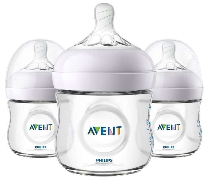 3x Philips AVENT NATURAL 125ml Butelka Antykolkowa dla niemowląt