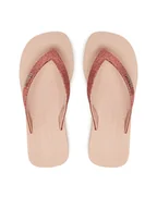 Buty dla dziewczynek - Melissa Japonki Mini Melissa Sun Long Beach II Inf 36100 Różowy - miniaturka - grafika 1