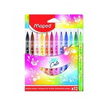 Maped, Flamastry, Mini Cute 12 szt. pud. z zaw. (12) - Kredki, ołówki, pastele i pisaki - miniaturka - grafika 2