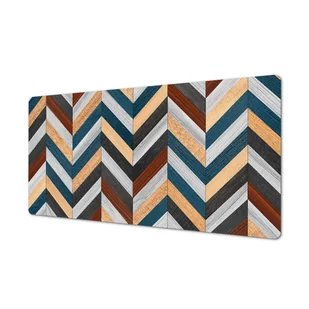 Z foto wzory mata ochrona blatu Drewniana jodełka, ArtprintCave - Podkładki na biurko - miniaturka - grafika 1