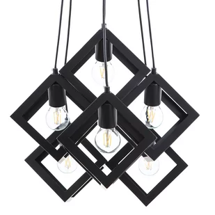 Beliani Lampa wisząca czarna CHRISOLA - Lampy sufitowe - miniaturka - grafika 1