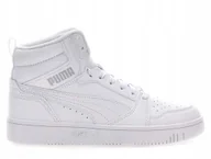 Buty sportowe męskie - Buty młodzieżowe Puma Rebound białe wysokie 39383105 38 - miniaturka - grafika 1