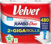 Ręczniki - Velvet Jumbo Duo Ręczniki papierowe, 2 rolki - miniaturka - grafika 1