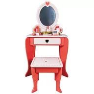 Zabawy w naśladowanie dorosłych - Drewniana Toaletka Kosmetyczna Dla Dzieci Aurora Gadżety - miniaturka - grafika 1