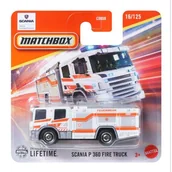 Samochody i pojazdy dla dzieci - Matchbox: Scania P 360 Wóz Strażacki zabawka - miniaturka - grafika 1