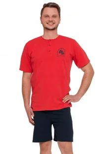 PIŻAMA MĘSKA NA KRÓTKI RĘKAW SZORTY DO KOLAN WYGODNA BAWEŁNA MORAJ 4XL - Piżamy damskie - miniaturka - grafika 1