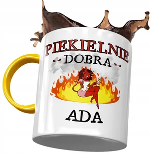 Kubek Żółty Dla Ady Żony Koleżanki na Prezent z Nadrukiem ze Zdjęciem + Opakowanie na prezent (wzór 04) - Kubki Kubek Żółty Dla Ady Żony Koleżanki na Prezent z Nadrukiem ze Zdjęciem + Opakowanie na prezent (wzór 04) - Kubki - miniaturka - grafika 1