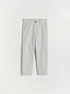 Reserved - Spodnie chino regular fit - jasnoszary - Spodnie i spodenki dla chłopców - miniaturka - grafika 1