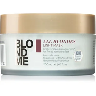 Schwarzkopf Professional Schwarzkopf Professional Blondme All Blondes Light maseczka odżywcza do włosów normalnych i delikatnych 200 ml - Maski do włosów - miniaturka - grafika 1