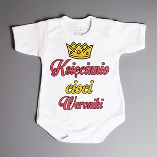 Księciunio cioci (imię) - body niemowlęce - Body dla niemowląt - miniaturka - grafika 1