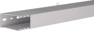 Hager polo tehalit.HNG Kanał grzebieniowy bezhalogenowy 75x37mm PC-ABS jasnoszary HNG75037 2m HNG75037 - Kanały kablowe - miniaturka - grafika 1