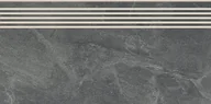 Płytki ceramiczne - Stopnica Tempesta Graphite Steptread Mat Rect 29,8X59,8 Cersanit - miniaturka - grafika 1