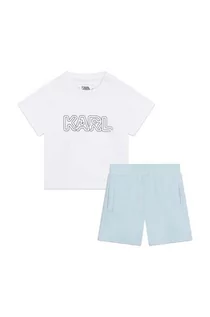 Dresy i komplety dla chłopców - Karl Lagerfeld komplet dziecięcy kolor niebieski - grafika 1