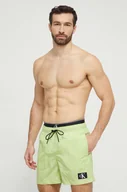 Stroje kąpielowe - Calvin Klein szorty kąpielowe kolor zielony - miniaturka - grafika 1