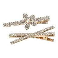 Ozdoby do włosów - Spinki, wsuwki do włosów BLING 2 szt. – złota, mix wzorów - miniaturka - grafika 1