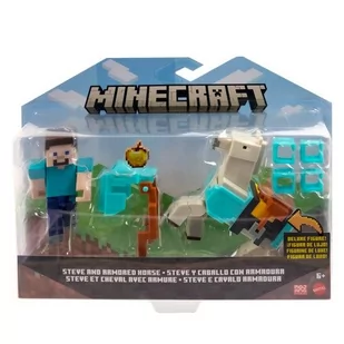 Zestaw figurek MATTEL Minecraft Steve i Koń w zbroi HDV39 - Figurki dla dzieci - miniaturka - grafika 2