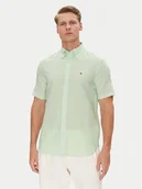 Koszule męskie - Tommy Hilfiger Koszula MW0MW40703 Zielony Regular Fit - miniaturka - grafika 1