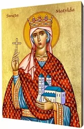Ikona św. Matylda - Ikony i obrazy sakralne - miniaturka - grafika 1
